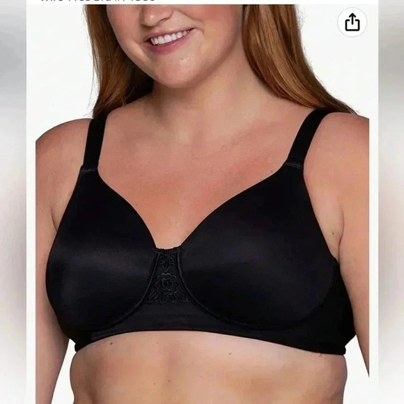 Vanity Fair full figure black bra sz  44 DDD - Picture 7 of 10